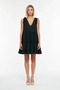 Women's Sleeveless V-Neck Ruffle Mini Dress %100 Cotton Woven Summer A-Line Cut Unlined Daily Casual - 3