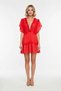 Women's Woven Brodelee V-Neck Bat Sleeve Mini Dress %100 Cotton Beachwear Casual Daily Modern Stylish - 4