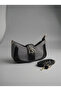 حقيبة كتف أنيقة على شكل هلال مع إكسسوارات مشبكية - حقيبة كروس بودي قابلة للتعديل - 2