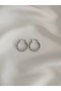 Women's Tarnish Resistant Xuping Silver Color Stone Hoop Earrings - 3