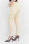 Women Skinny Fit High Waist Camouflaged Cargo Pants, Beige - 2