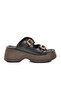 Black High Heeled Women's Slippers 322183 Z - 2