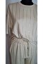 Women's Beige Short Sleeved Scuba Combed Cotton Stone Printed Tracksuit Set Yy101385 - 8
