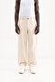 Men's Linen Striped Trousers Beige