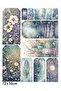 Mystical Vintage Night Theme 4-Page Sticker Set - Journal, Scrapbook, Bujo, Decals, Planner, Agenda Stickers - 2