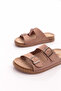 S125 Women's Belt Buckle Detailed Slippers - 4