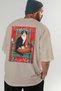 49 Cats for the Sake of Cats Printed Beige Oversize T-Shirt 100% Cotton Unisex Cat Lover Premium Design - 7