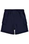 Basic Cargo Pocket Capri for 2-5 Years - Navy Blue - 2