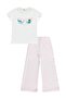 Striped 2-5 Years Old Set - White - 2