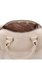 Wrinkled Textured Cream Shk310 Double Zipper Detailed, Lined, Modern Design Hand, Arm and Shoulder Bag - 6