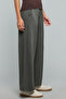 Solid Wide Leg Pants with Drawstring Waist - 4