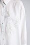 Relax Fit Floral Motif Long Sleeve White Shirt G9132Ax26Sp - 3