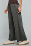 Solid Wide Leg Pants with Drawstring Waist - 2