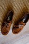 Clover Women's Genuine Leather Lace-Up Beaded Detailed Ballerina Shoes B4679 - 5
