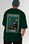 108 Cats for Cat Lovers Printed Green Oversize T-Shirt 100% Cotton Unisex Cat Lover Premium Design - 6