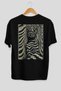 For the Love of Cats 96 Cat Printed Black Oversize T-Shirt 100% Cotton Unisex Cat Lover Premium Design