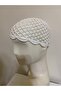 Hair Accessory Beach Accessory White Crochet Yarn Bandana Cap Hat - 5