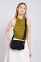 Daily Small Size Waterproof Lightweight Crinkle Fabric Women's Shoulder Bag Navy Blue - 6