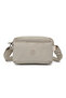 Daily Small Size Waterproof Lightweight Crinkle Fabric Women's Shoulder Bag Beige