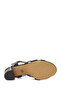 Women's Black Ankle Buckle Thick Heeled Sandals 26Sfe466218 - 6