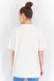 Women Sportswear Fit Brand Logo Boyfriend Tee, White - 2