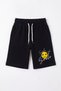 3-Piece Colorful Summer Print Detailed Boys' Capri Pants with Elastic Waist and Double Pockets - 4