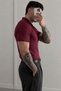 Premium Ribbed Knitwear Polo Collar Men's Old Money T-Shirt - 3