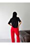 Premium Viscose Sausage Collar Half Sleeve Comfortable Fit Flexible Summer Knitwear Blouse - 7