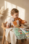 3-Pack Liquid-Proof Long-Sleeved Baby Food Bibs - Blw Compatible, Stain-Proof, with Crumb Pockets for Additional Food - 2
