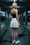 4-Layered Ruffled Mini Skirt with Elastic Waist and Comfortable Fit - 8