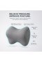 Neck Support Pillow Memory Foam, Ergonomic Headrest Cushion for Car and Office Use, Cervical Spine Pillow, Neck Pain Relief Cushion for Driving, Breathable Travel Pillow (Grey) - 5