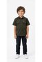 Boys' Snap-Front Short Sleeve Shirt - Lycra Cotton Shirt with Double Pockets