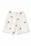 Girl's Cherry Embroidered T-Shirt and Brode Shorts Set - 4