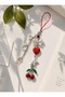 Cherry Bow Heart Phone Charm Phone Strap Y2K Coquette Bag Charm Red