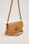 Half Quilted Shoulder Bag with Cover