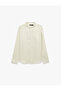 Classic Collar Loose Fit Long Sleeve Linen Shirt - 4