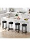 Bar Stools Set of 2, Swivel Breakfast Bar Stools with PU Leather Cushion, Industrial Style Kitchen Stools, Sturdy Metal Frame, Easy Assembly, Bar Chairs for Kitchen Island - 6