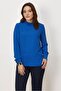 Stand-Up Collar Blouse 46655