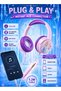 Volkano Disney Frozen Kids Wired Headphones with Stickers, 85dB Safe Volume Limiter, 40mm Drivers, 3.5mm AUX Cable, Adjustable Headband, Soft Cushions, Lightweight Design - 5