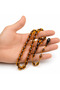 Honey Color Fire Crimped Amber Rosary - 3