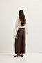 Wide Pleated Trousers Brown - 3