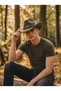 Unisex Internally Adjustable Metal Buckle Patterned Cowboy Hat Fedora Hat