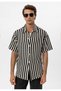 Oversize Openwork Striped Shirt