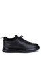 Men's Genuine Leather Black Analin Sneakers & Sports Shoes