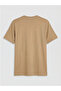 New Season Brown Crew Neck Printed Men's T-Shirt - 2
