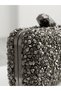 70984 Stone-Detail Mini Handbag with Case Stylish Evening Dress Bag for Women - 4
