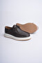 Genuine Leather Men's Casual Brown Shoes White Sole Orthopedic Comfortable Milano Model - 6