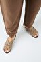 Romina Women's Genuine Leather Cross Knit Mink Slippers - 7