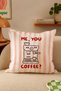 Me You Coffee ? Kitchen Coffee Corner Cushion Cover, Maximalist Modern Sofa Living Room Garden Terrace Balcony Decor Home Decoration - 2