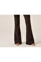 Women's Brown Drawstring Diver Tights and Short Sleeve T-Shirt Two-Piece Set - 5